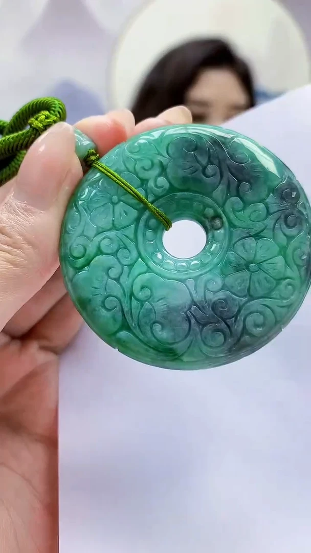 未镶嵌定制翡翠4829MM-毛货挂件57