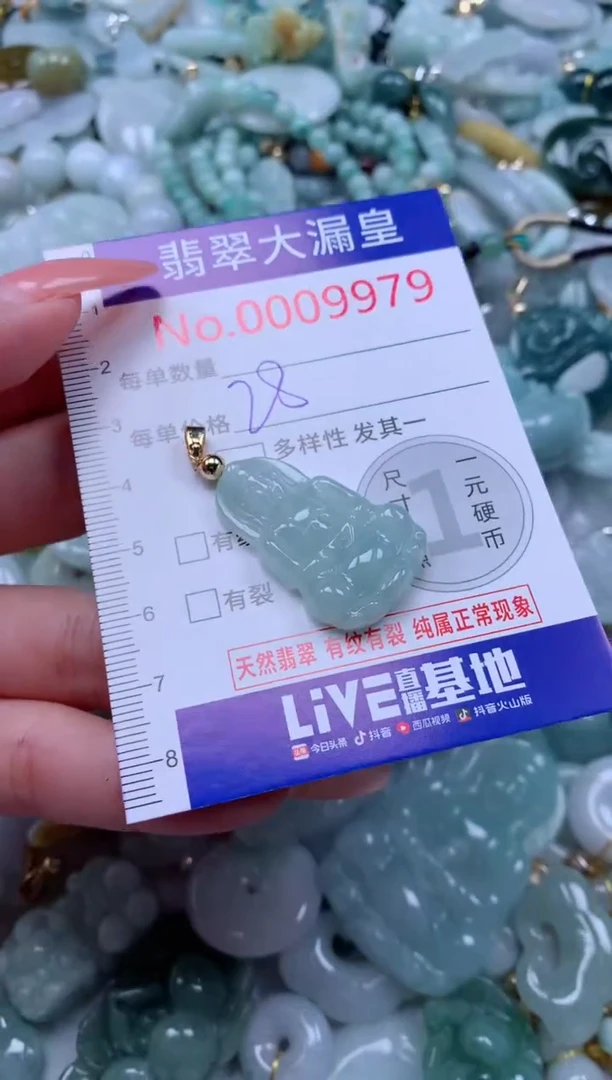 吊坠(不含链)未镶嵌翡翠9979