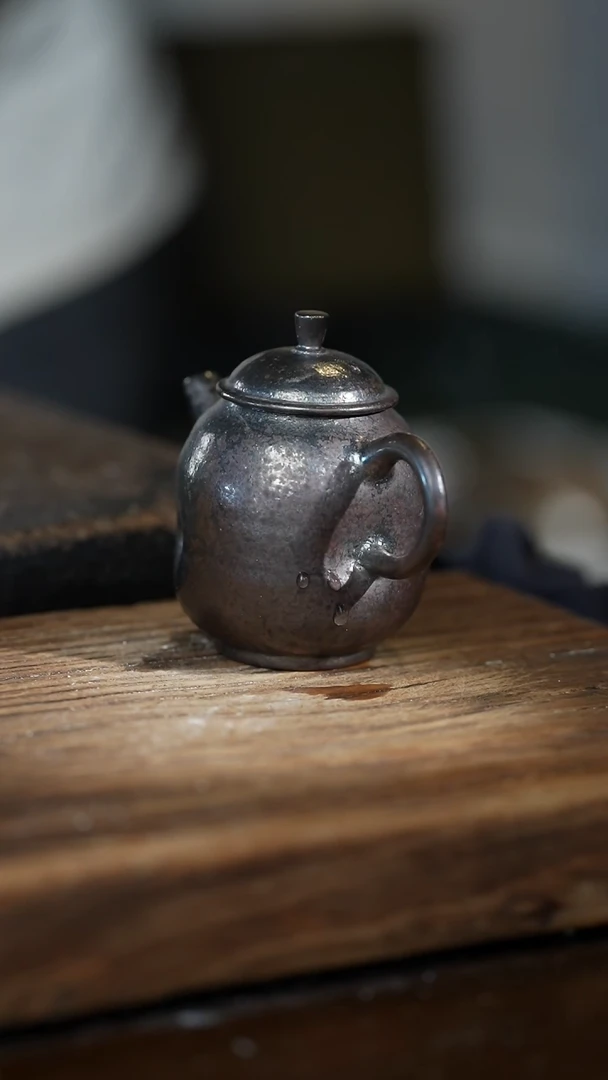 浪鬼柴烧合**道鬼小柴系列 壶 微瑕 裂 不退换
