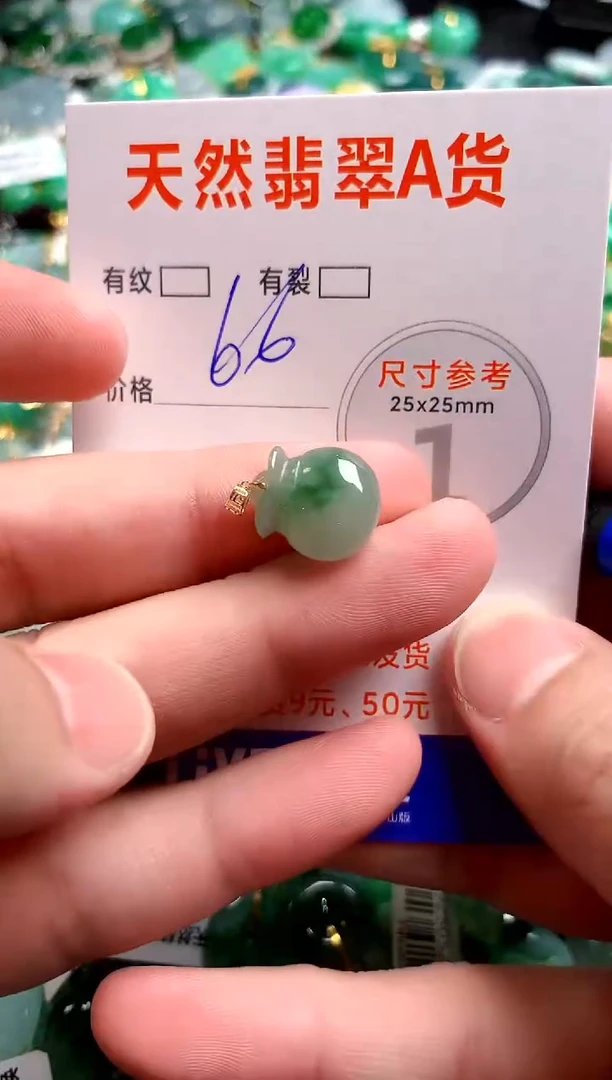 翡翠18K金镶嵌颈饰23002241