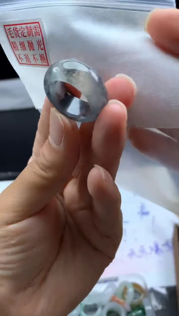 未镶嵌定制翡翠毛货需精细抛光戒圈15#