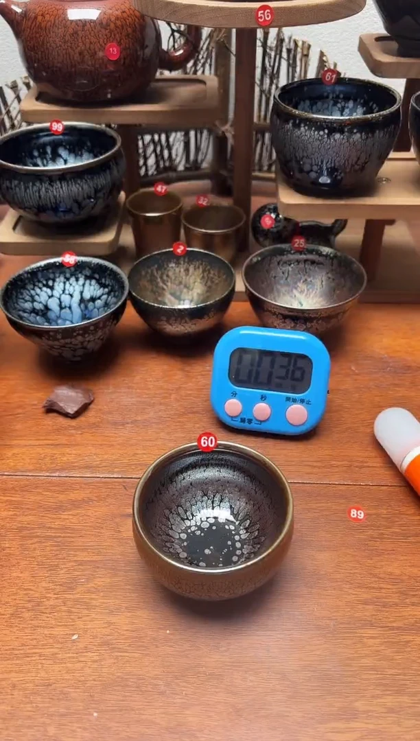 茶盏小***罐60号建盏工匠茶器