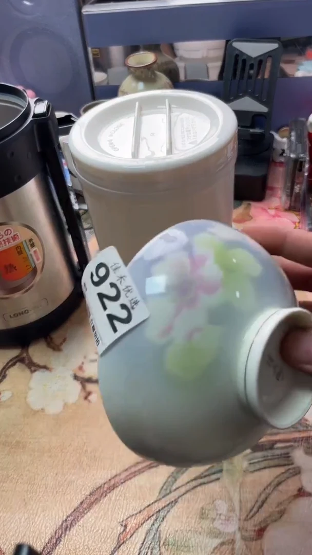 手工艺品琉璃7*8色釉上彩瓷器青花