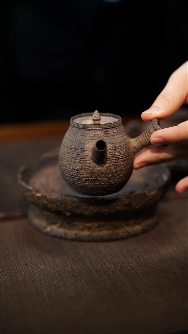 全手工制作  南蛮侧把壶
