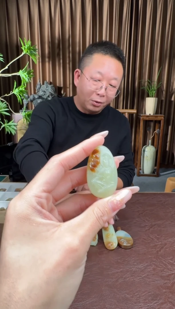 颈饰未镶嵌和田玉202海珠10.25多样性拍一发一