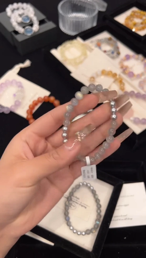 【闪购商品】水晶手链合金灰月光手链x859
