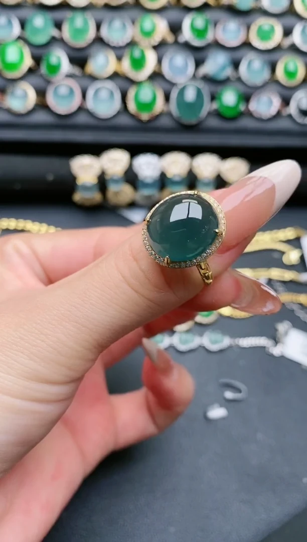 【闪购商品】翡翠戒指银S925镶嵌11111111
