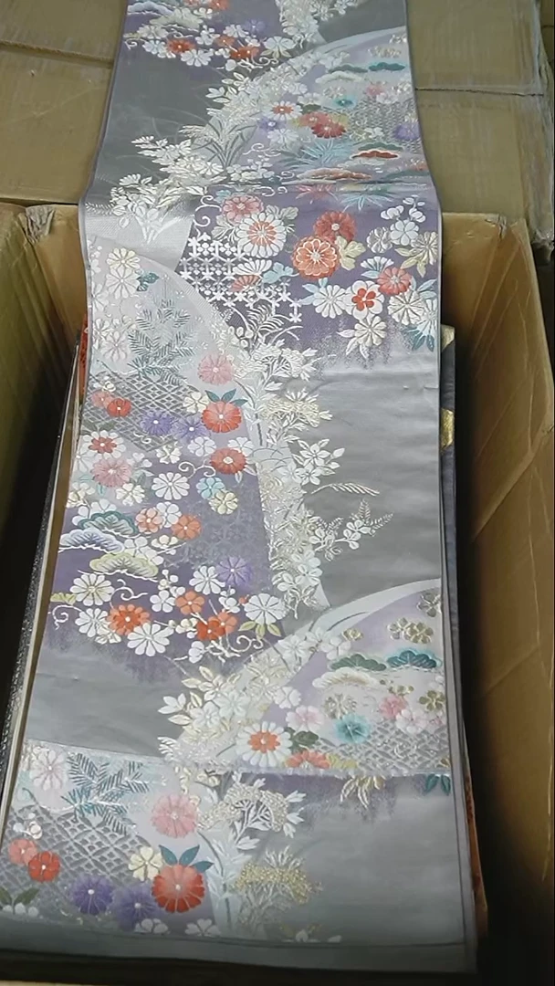 织绣155 六通唐织松树花卉