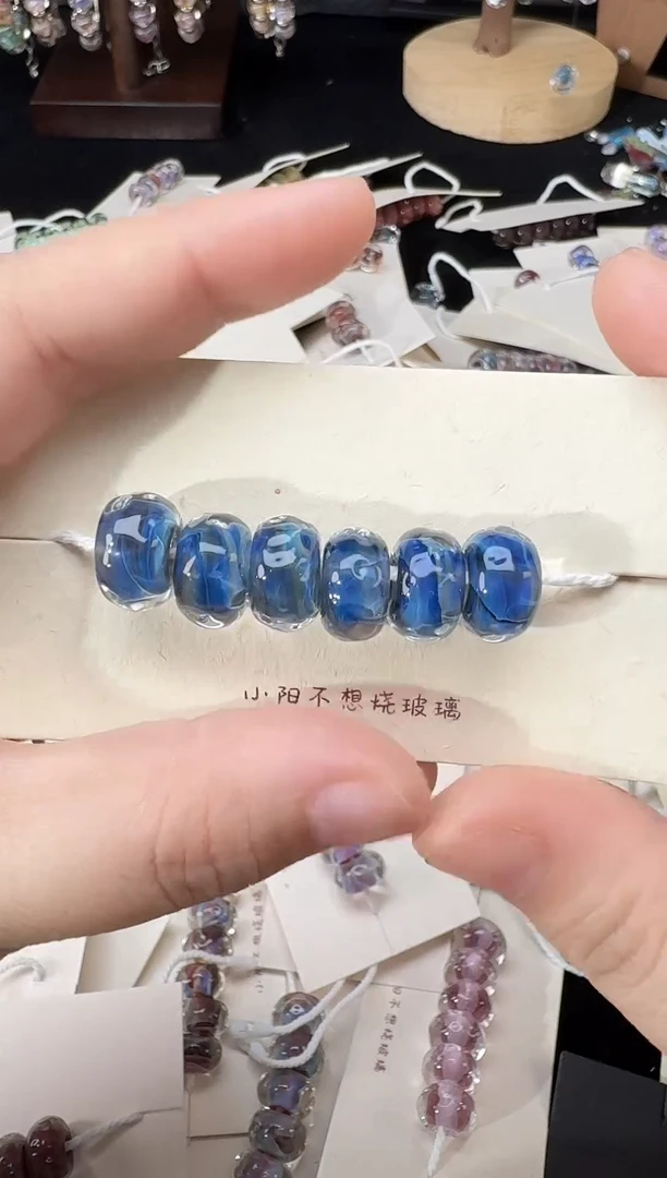颈饰玻璃手工琉璃珠163