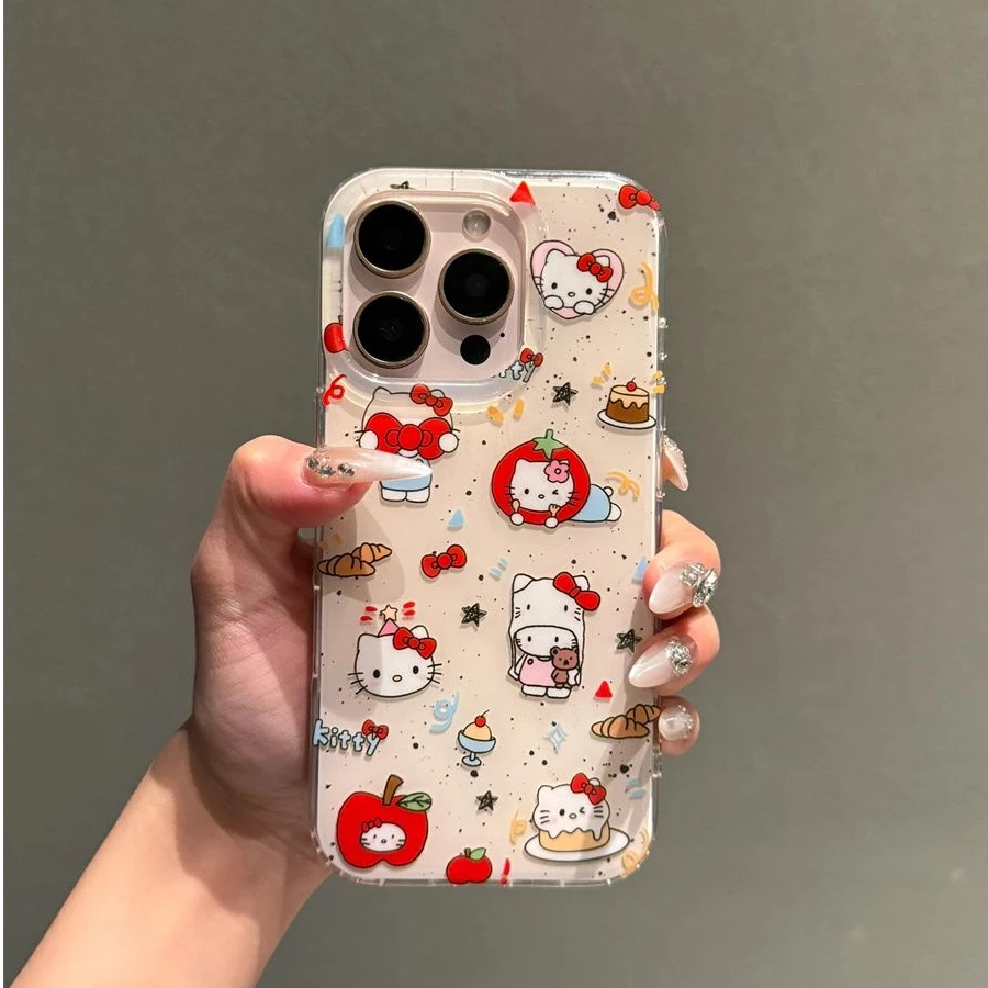 ins韩风可爱KT猫适用于苹果/华为/小米/VIVO/IQOO/OPPO真我手机壳