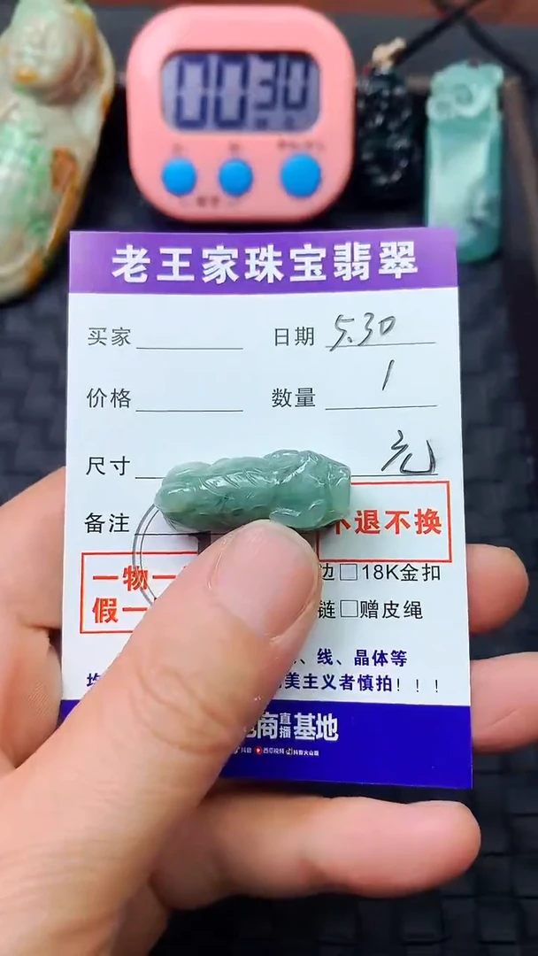 翡翠未镶嵌颈饰貔貅