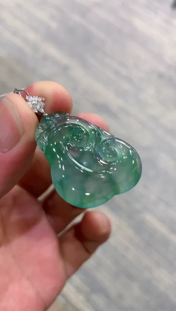 颈饰未镶嵌翡翠天然A货翡翠