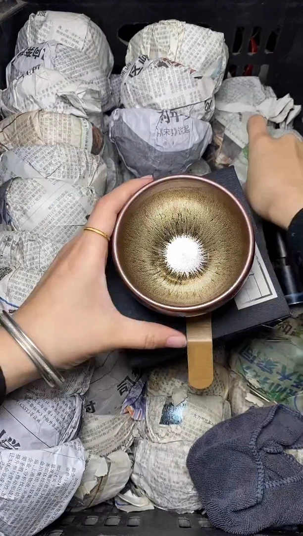 【闪购商品】茶盏金丝万缕 盏三疯建盏茶器