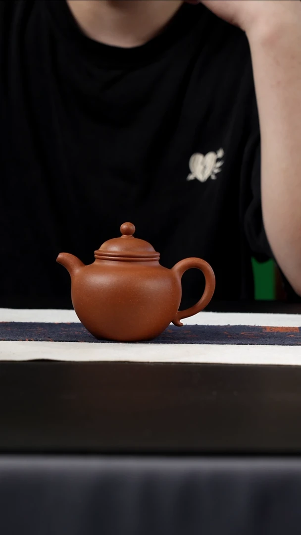 茶壶紫砂红黄泥秋水，175cc