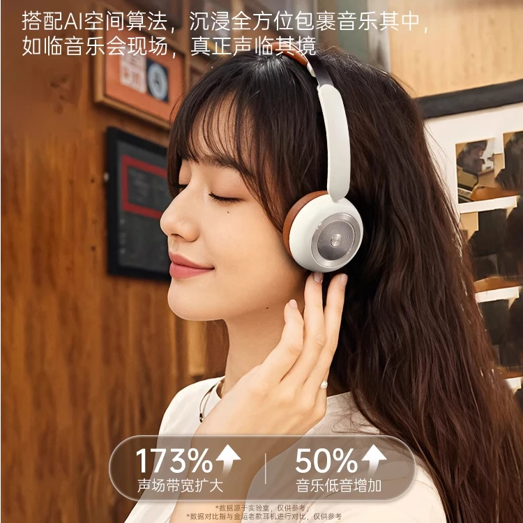 金运B8头戴式蓝牙耳机无线运动anc降噪复古美拉德穿搭生日礼物女