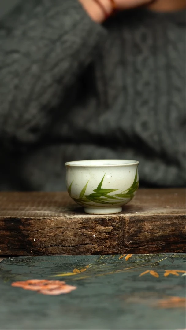 【闪购商品】杯杯釉下彩手工手绘同款陶器