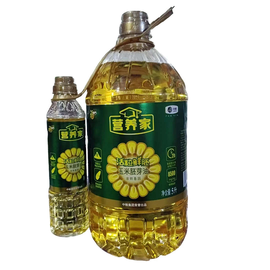【食用油】福临门营养家活力鲜胚玉米胚芽油5L+400ml 122665