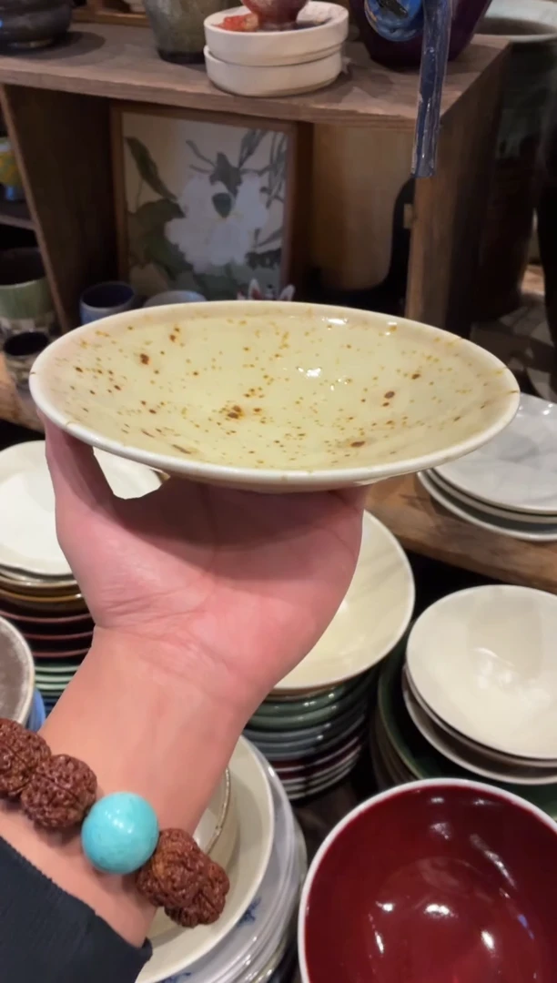 瓷片8寸枣花斗盘福利款