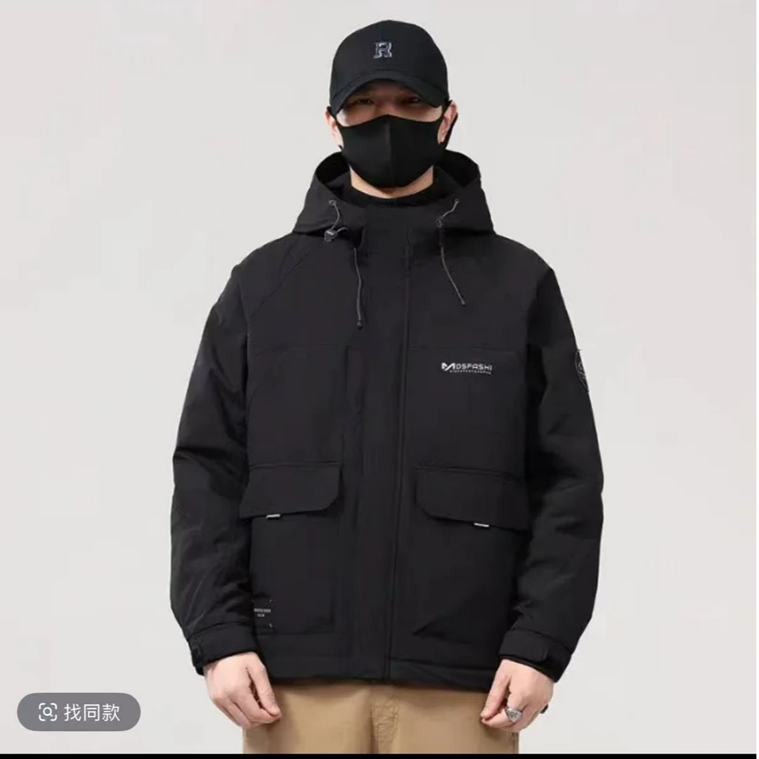 8030黑G-【剪标款】《寂静雪山》男女同款加厚外套