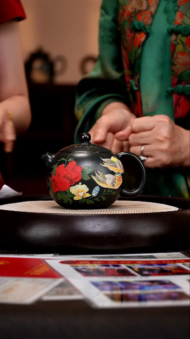 茶壶紫砂YJY45抽角西施绿泥柴烧360cc