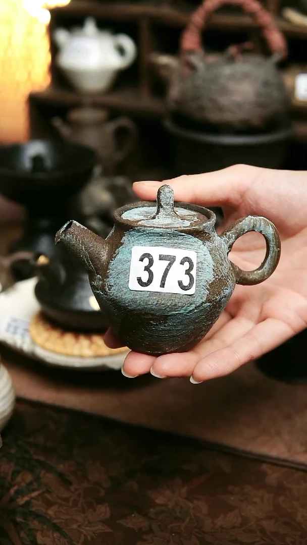 紫砂全手工粉引茶壶120毫升