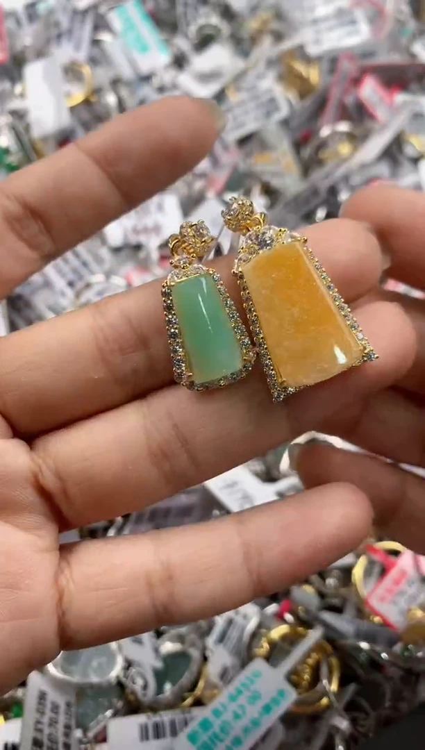 银S925镶嵌戒指翡翠888----6