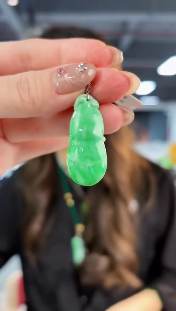 【闪购商品】翡翠颈饰18K金镶嵌缅料A货/支持复检/一件