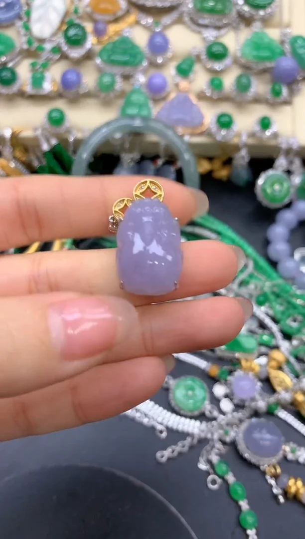 【闪购商品】翡翠颈饰18K金镶嵌403-中国好珍宝