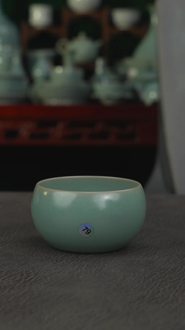 青绿釉79号禅定杯  精品120cc-二