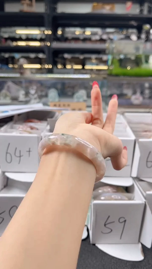 未镶嵌手镯石英质玉圈口 （赠品镯心）