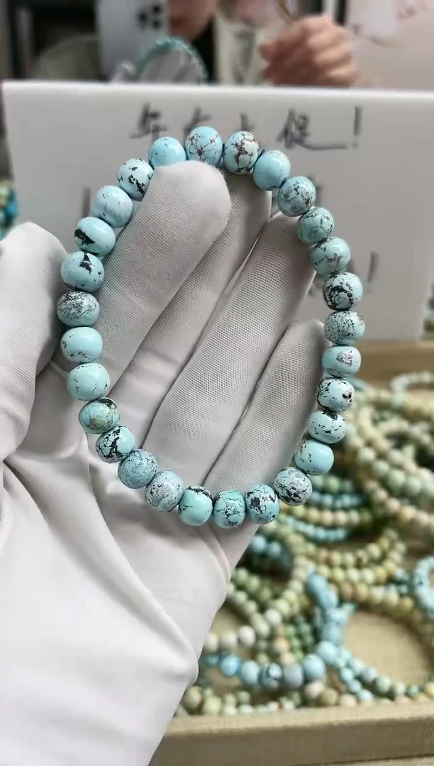 【闪购商品】绿松石珠宝奇石未镶嵌8mm+