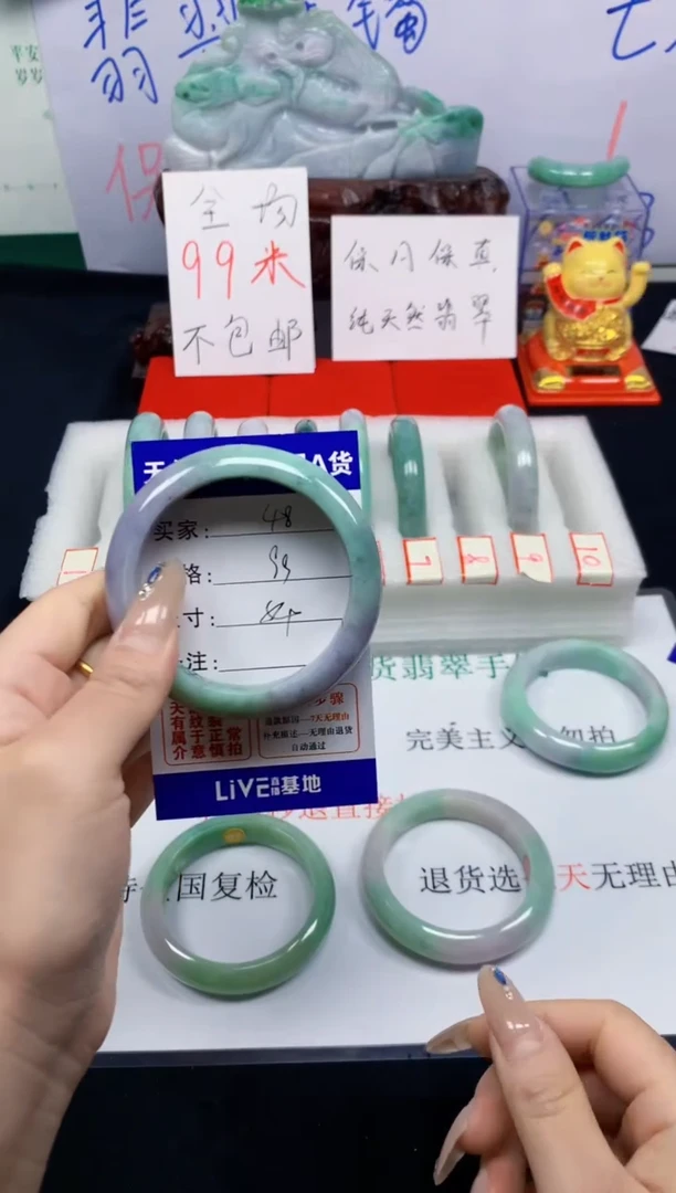 未镶嵌手镯翡翠48