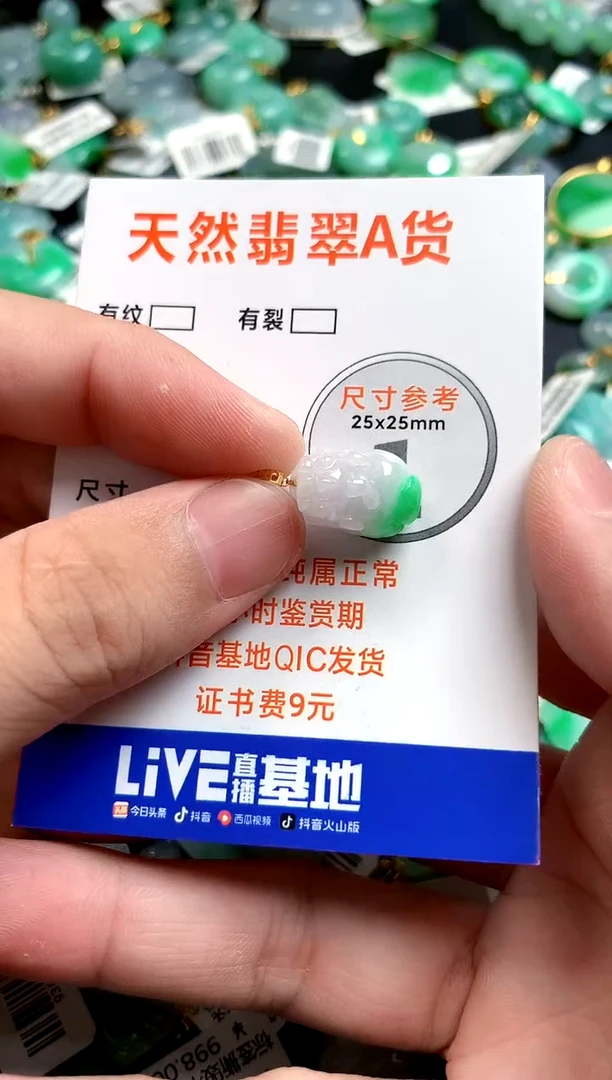 颈饰18K金镶嵌翡翠0214444449