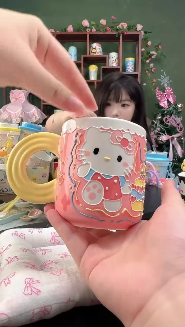 78景德镇高温陶瓷釉下彩 玉泥 kt杯子