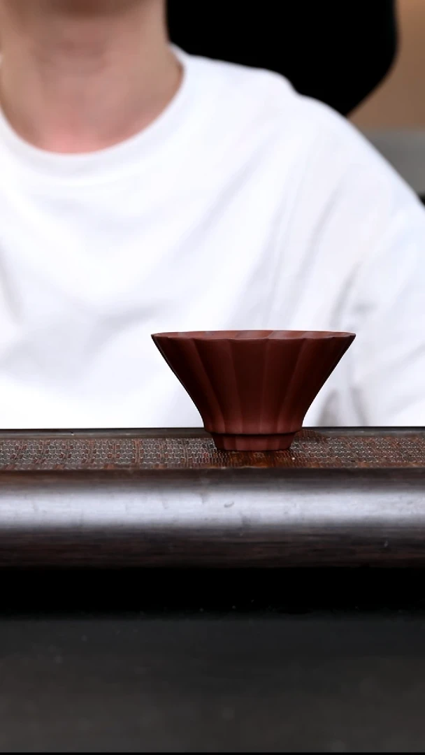 茶杯紫砂YZGT16664 静卯杯 紫泥