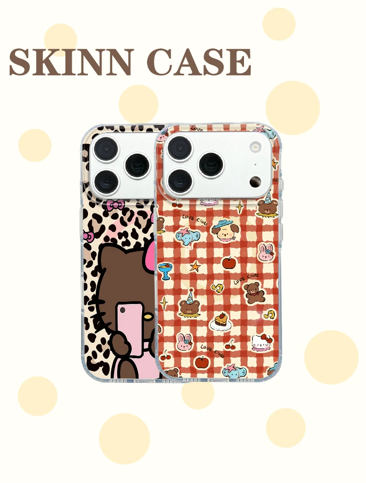 SKINNCASE 【豹纹自拍KT】磨砂三合一IMD磁吸手机壳