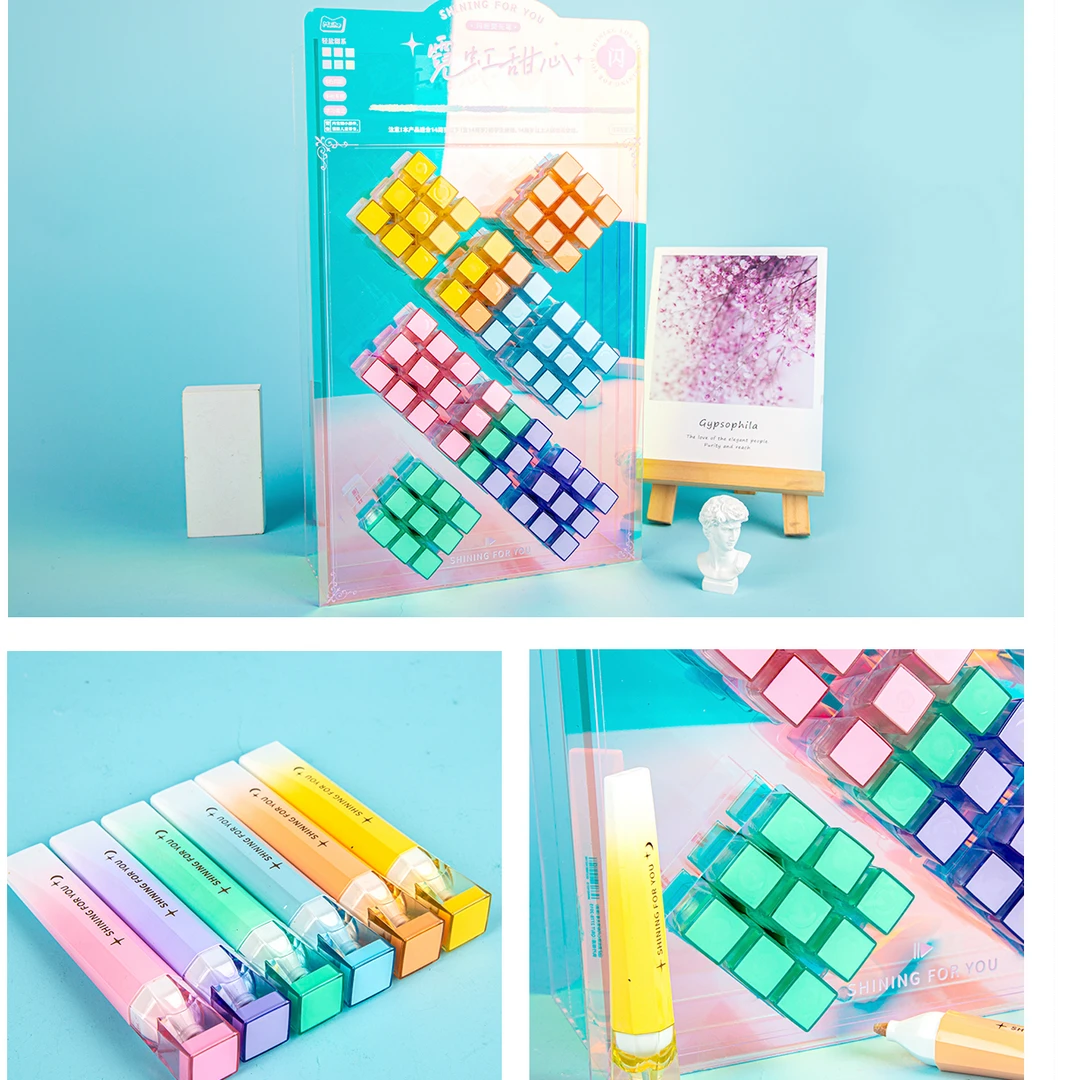 1512 (4支）麦和霓虹甜心闪粉荧光笔MHN010347