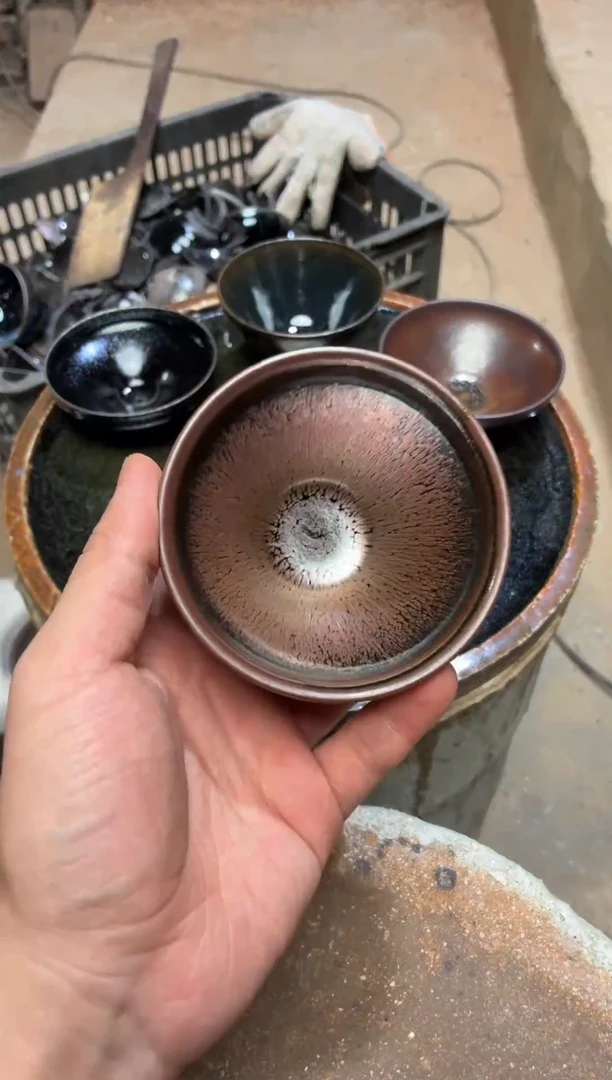 茶盏彩金彩金龙窑