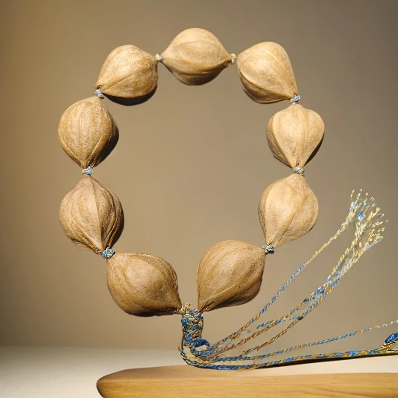 胖妹 橄榄核素核三花手串2.0