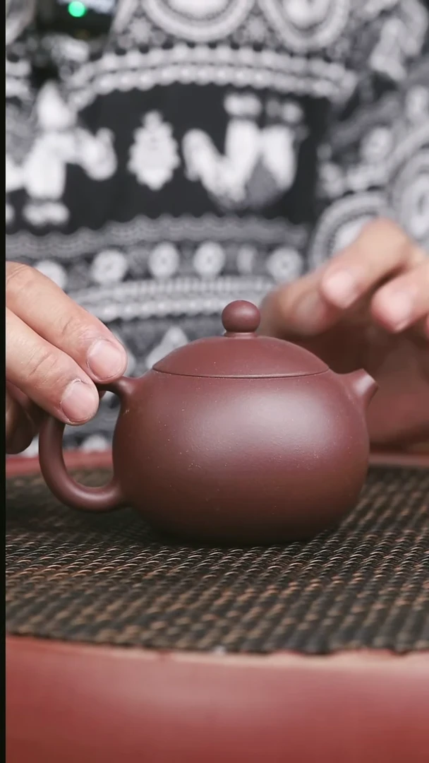 茶壶紫砂12号老紫泥西施230CC微微暇