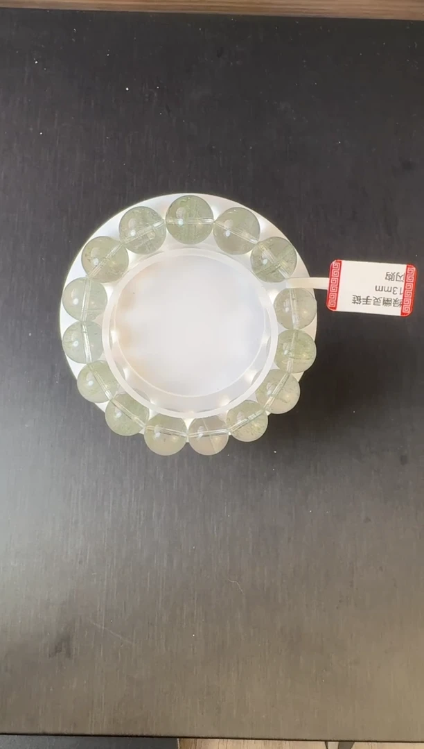 未镶嵌手链水晶s21 绿幽灵手链13mm+