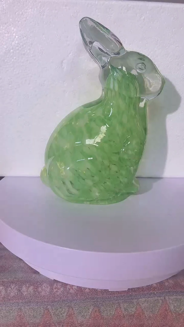 淄博琉璃绿色兔子