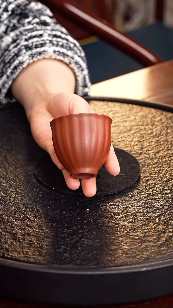 茶壶紫砂GDB朱泥主人杯2