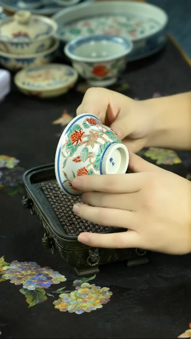 千款手绘茶具直接炸