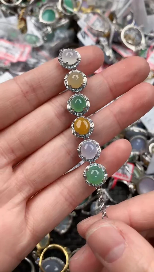 银S925镶嵌戒指翡翠222    4