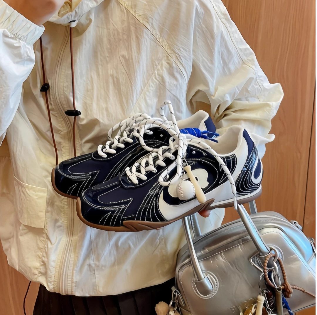 【运费险+配饰】低帮德训鞋子女2025秋季新款爆款透气休闲运动板鞋