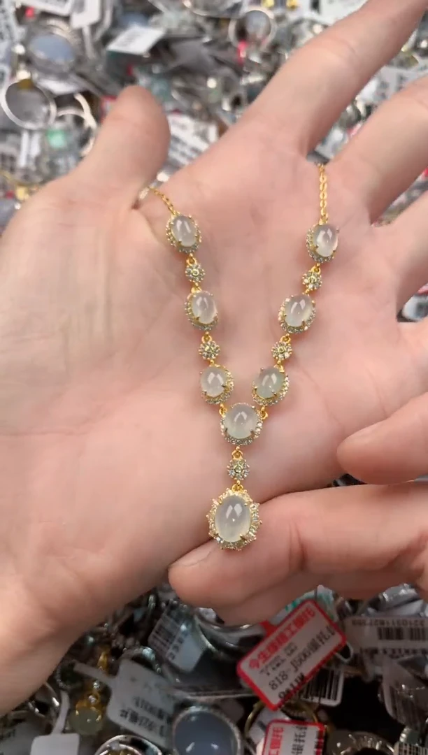 银S925镶嵌戒指翡翠10         2