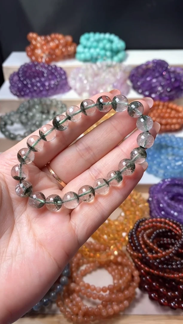 未镶嵌手串水晶绿幽灵22