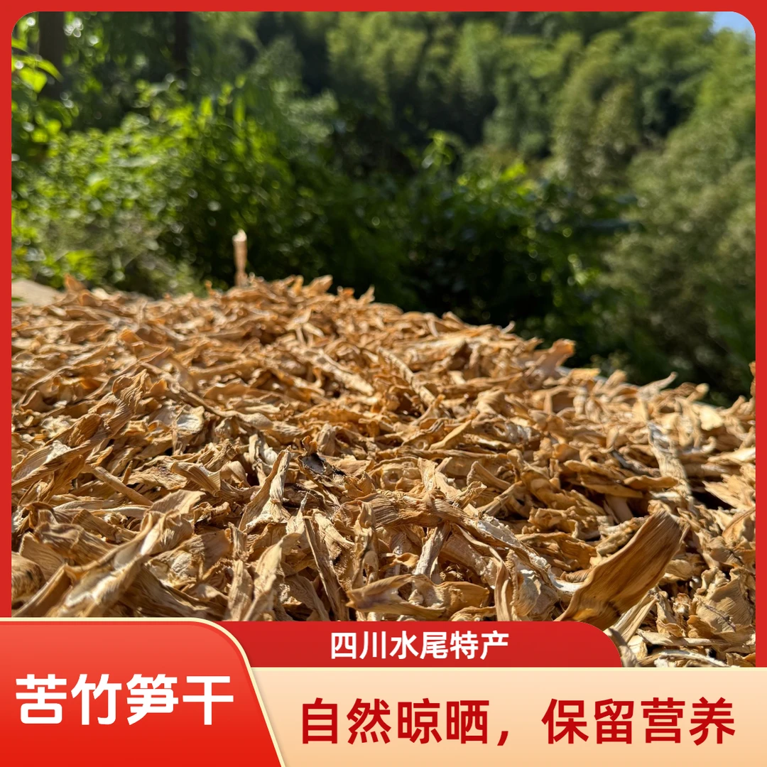 四川高山野生自然晾晒苦竹笋干（批发零售）
