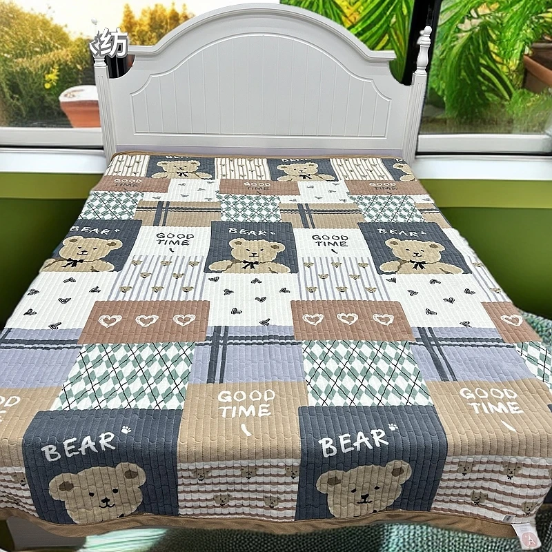 【小熊】秋冬宝宝绒生姜暖绒踏榻榻米保暖锁温舒服床盖